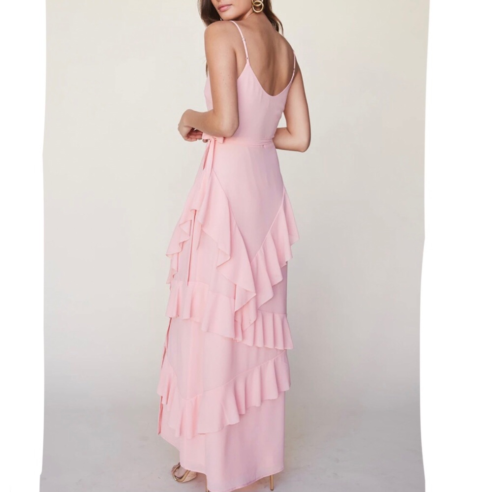 LPA | Pink Ruffle Dress